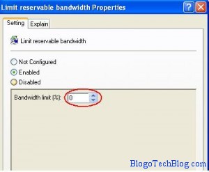 Limit Reservable Bandwidth